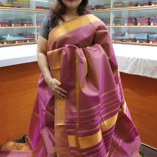 Lotus Pink - PRSC218 - Pure Handloom Silk Cotton Saree