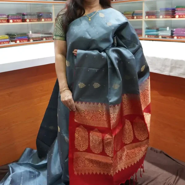 PRSK360 - Purple & Pink - Pure Kanchipuram Soft Silk Saree
